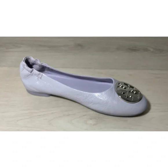 NEW Tory Burch  Claire Ballet
Flats Leather Logo Spring
Lavender Lilac - Picture 4 of 9